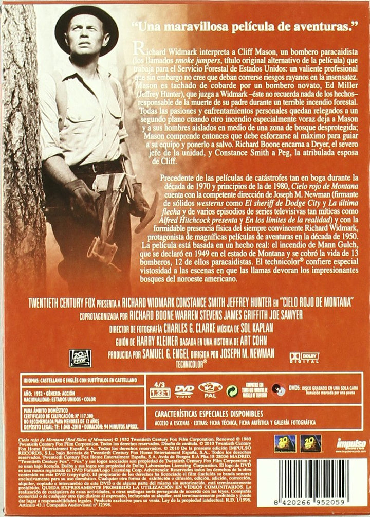 Die Feuerspringer von Montana / Red Skies of Montana [Spanien Import], DVD