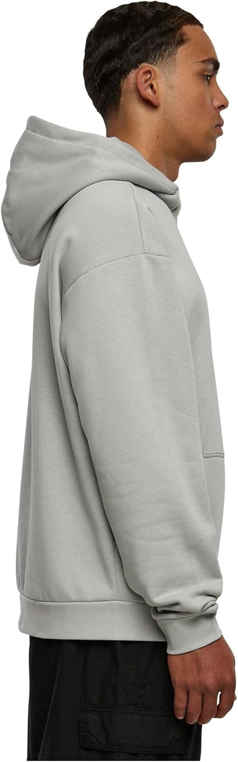 Urban Classics Herren High Neck Hoody Kapuzenpullover, Lightasphalt