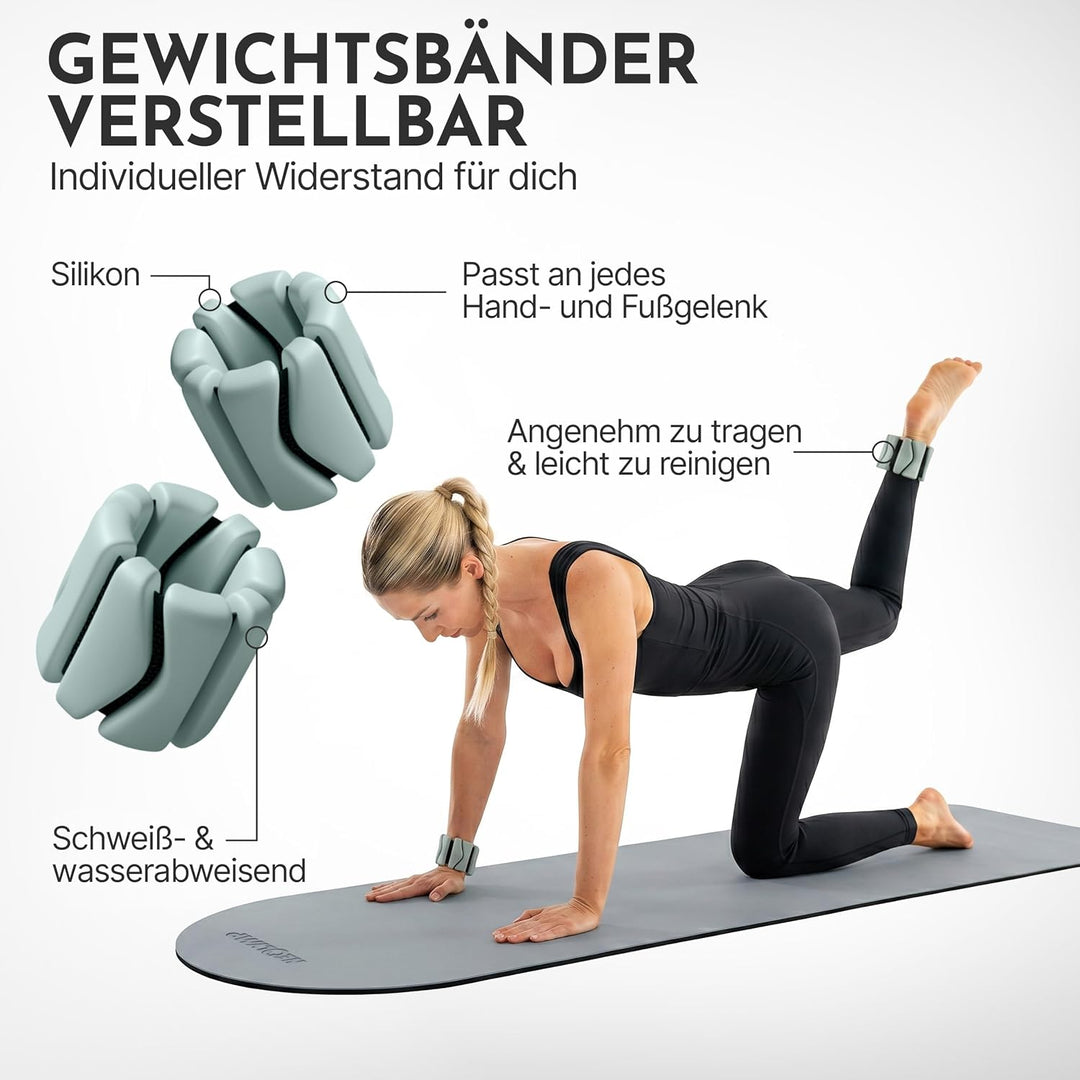 NEOLYMP Pilates Set für Zuhause – Pilates Ball, Pilates Ring &amp; Gewichte – Komplettes Pilates Zubehör