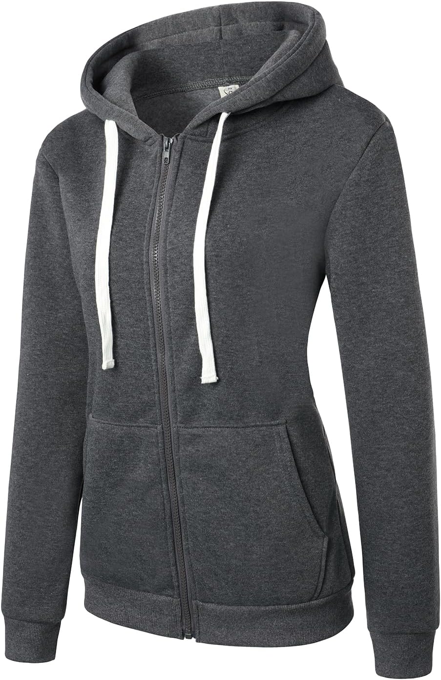JENJON Damen Sweatjacke mit Reissverschluss Casual Hoodie Kapuzen Jacke Doppellagigem Stoff für Herb