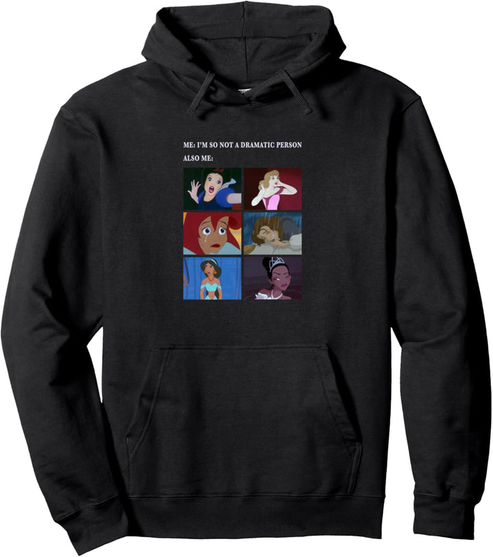 Disney Princess Not Dramatic Meme Panel Pullover Hoodie