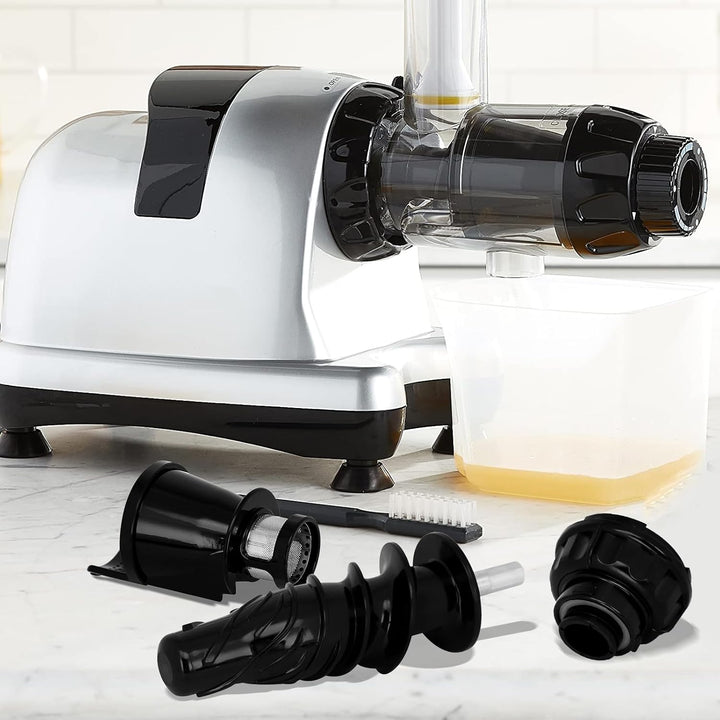 Set mit 3 Entsafter-Ersatzteilen für Omegae, 8006 Entsafter Schneckenersatz & Entsafter Endkappe für