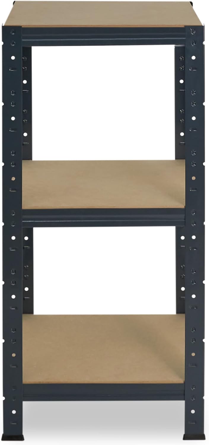 shelfplaza® 100x30x30cm Home Schwerlastregal anthrazit/Metallregal mit 3 Böden/Kellerregal Metall, G