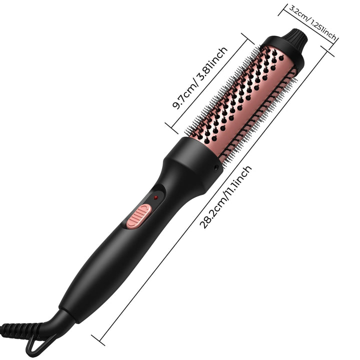 UKLISS Thermobürste 32mm Thermal Brush, Pro Leichte Thermo Rundbürste 200℃, 3 in 1 Thermo Rundbürste