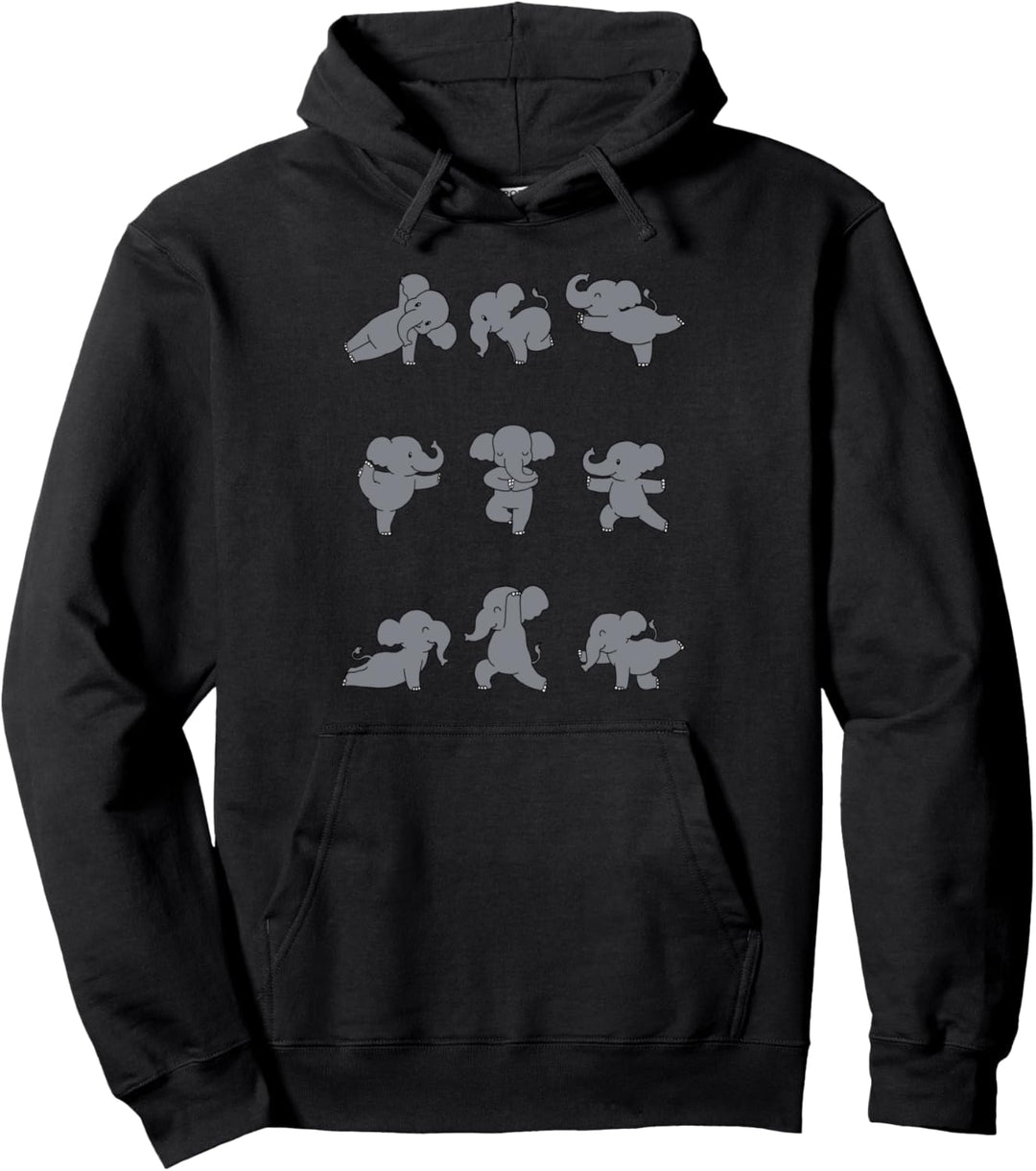Elefanten Yoga Pullover Hoodie