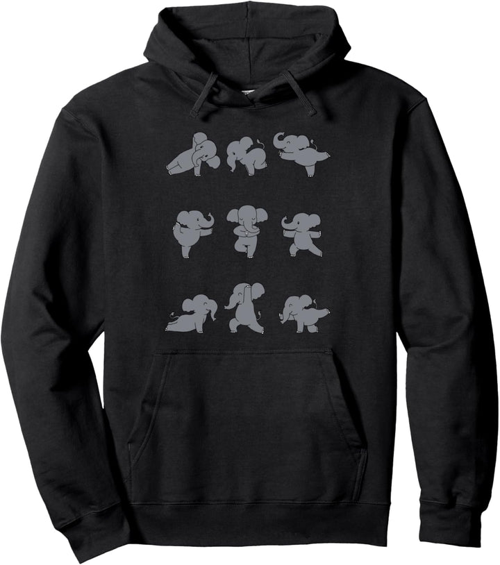 Elefanten Yoga Pullover Hoodie