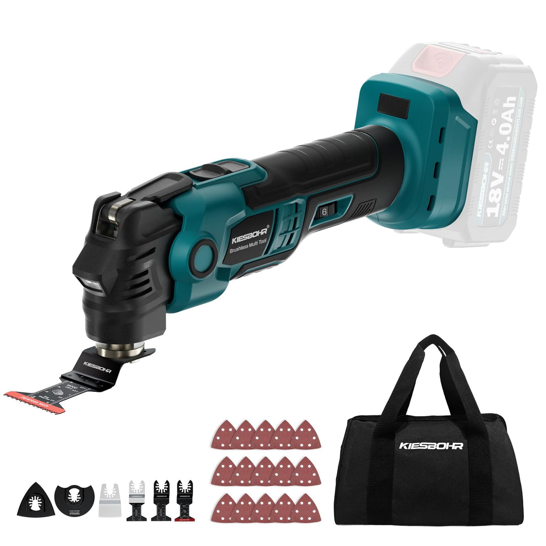 Multifunktionswerkzeug Kompatibel mit Makita 18V Akkus, CSM001 Bürstenloser Oszillationswerkzeug für