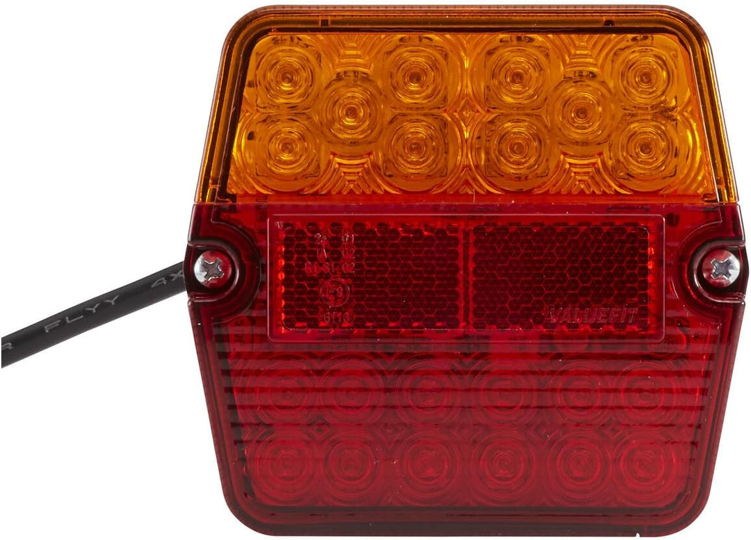 HELLA - Heckleuchte - Valuefit - LED - 12/24V - Anbau/geschraubt - Lichtscheibenfarbe: rot/gelb - St