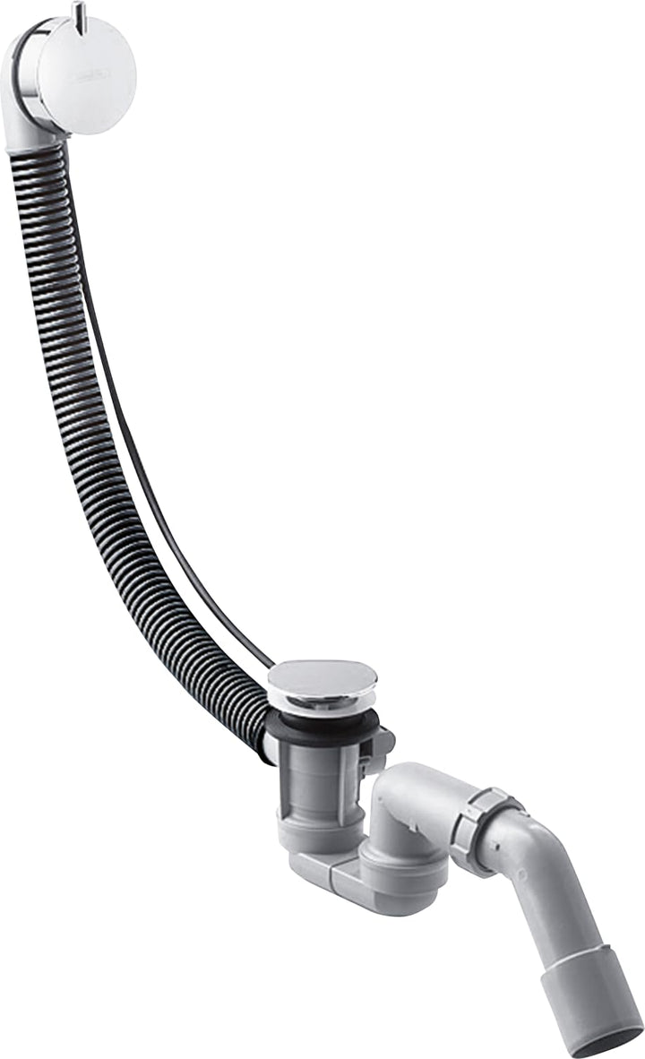hansgrohe Flexaplus S Komplettset mit Fertigset und Ab- und Überlaufgarnitur, Normalwannen, Chrom So