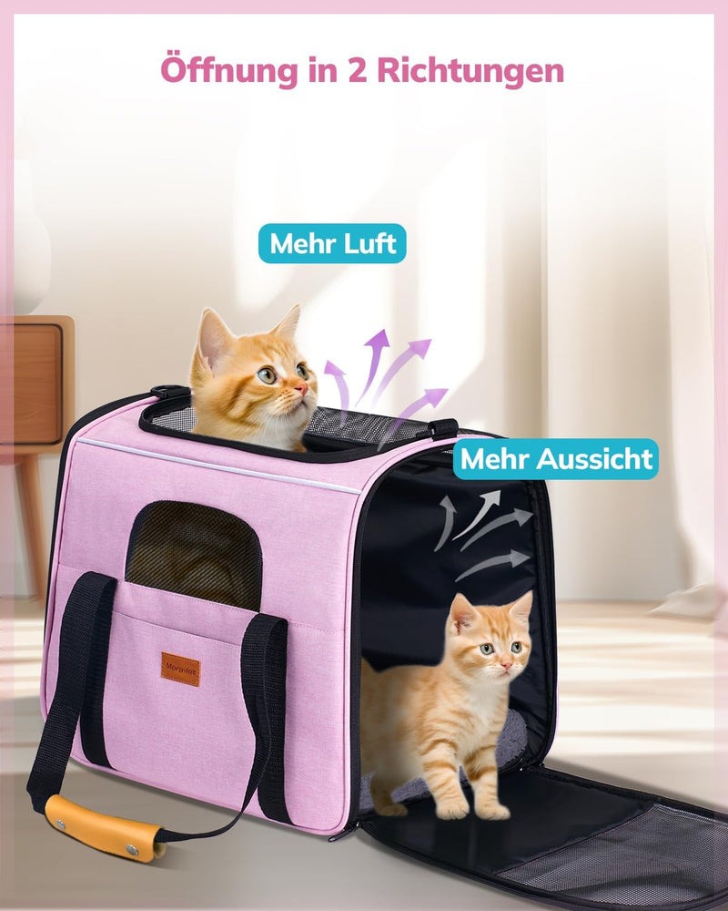 morpilot Transportbox Katze Katzen transportboxen, Faltbare katzentasche transporttasche, hundetrage