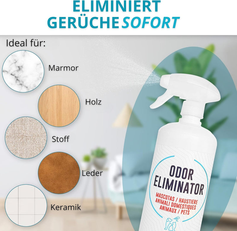 EOS (1 Liter) Biodor Animal Geruchsentferner sofort. Clean Urin für Haustieren (Hunde, Katzen, etc.)