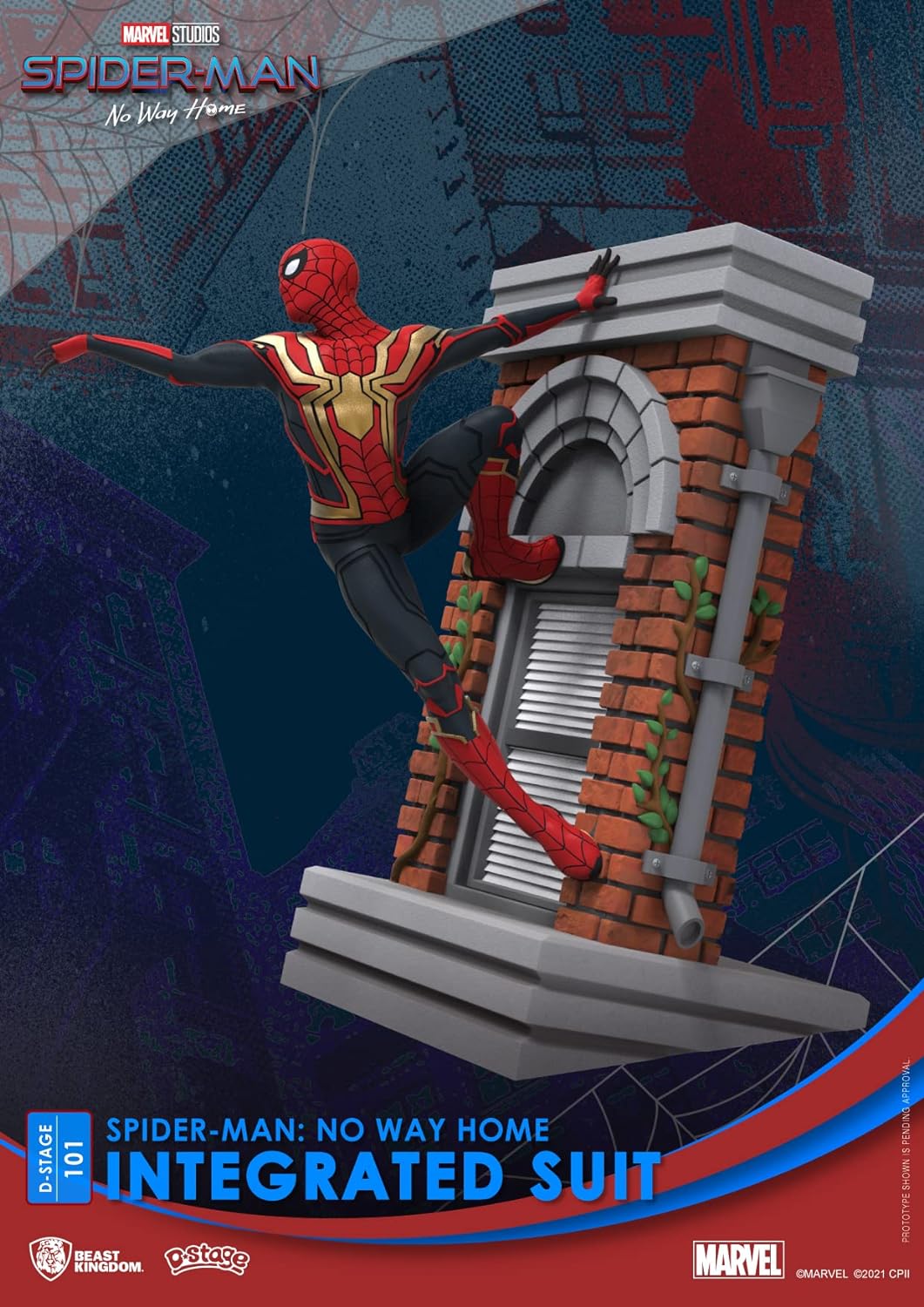 Beast Kingdom Marvel - Diorama-101 - Spider-Man : No Way Home - Integrierter Anzug