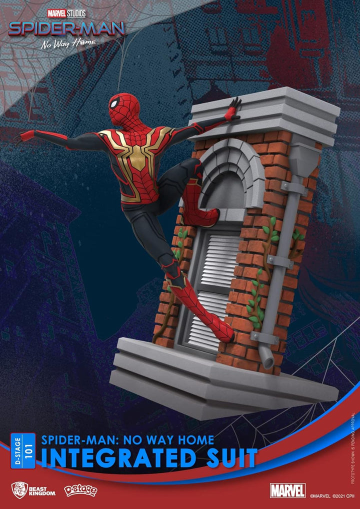 Beast Kingdom Marvel - Diorama-101 - Spider-Man : No Way Home - Integrierter Anzug