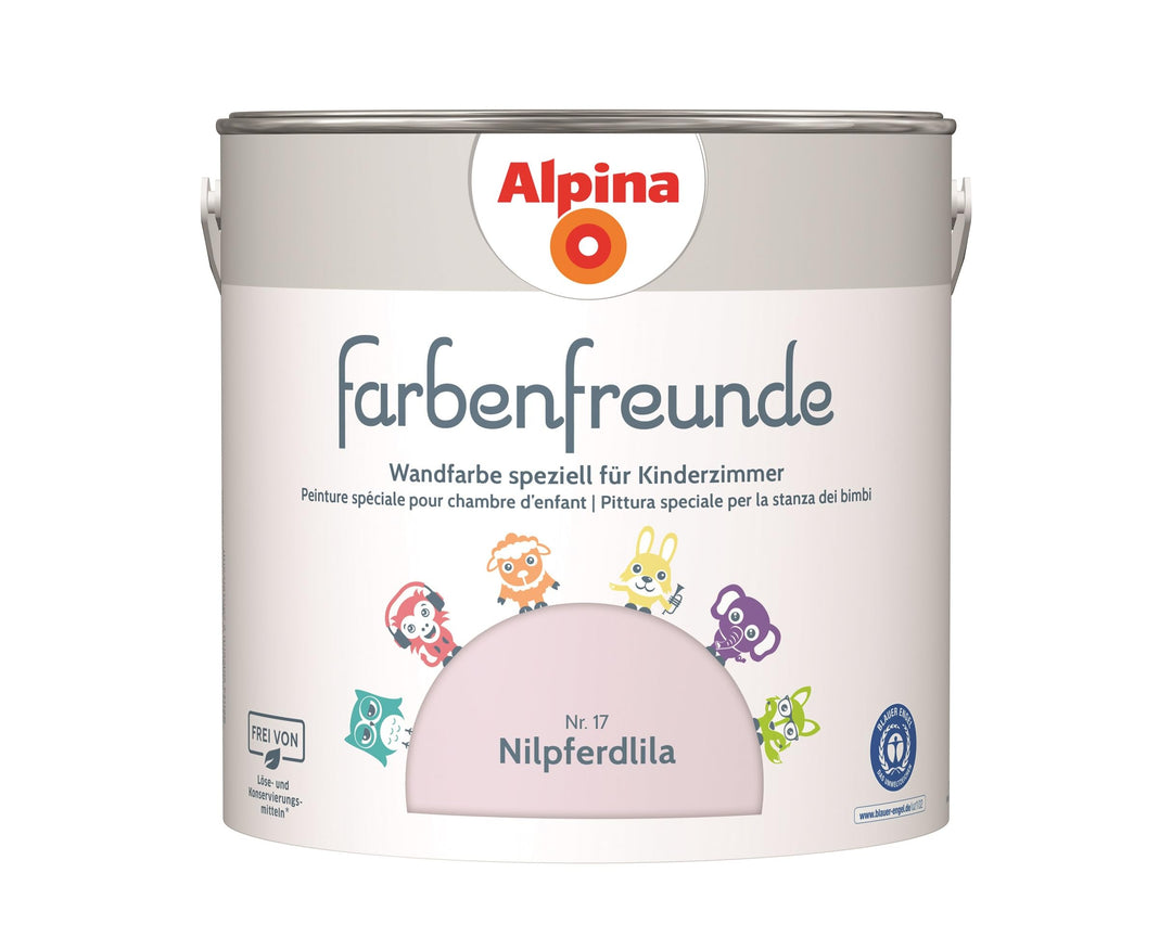 Alpina Farbenfreunde Nr. 17 Nilpferdlila 2,5 Liter matt, Nilpferdlila