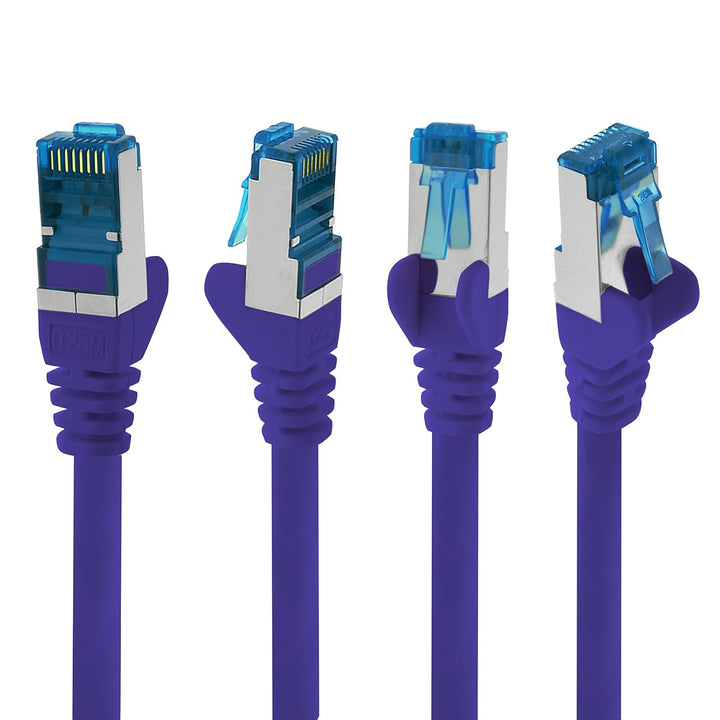 1aTTack.de Patchkabel – 10X 5m Ethernet, Netzwerk, Lan Kabel CAT6a (für Gigabit Netzwerke, Router, S