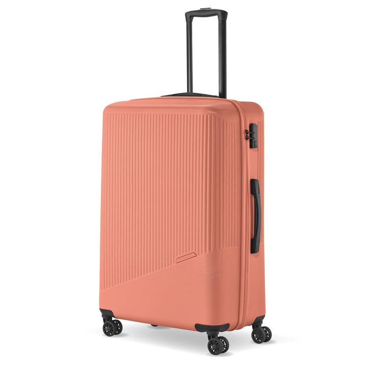 travelite 4-Rad Hartschalenkoffer gross 96 Liter, Gepäck Serie BALI: ABS Hartschalen Trolley mit TSA