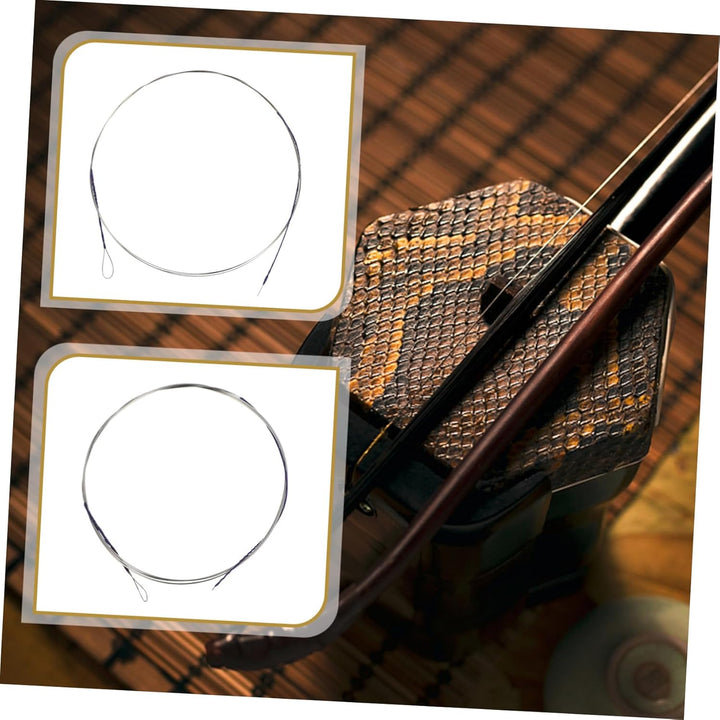 VICASKY 4 Stück Mandolinen-Saiten mit Schlaufenende,Mandolinen-Ersatzsaiten aus Edelstahl traditione