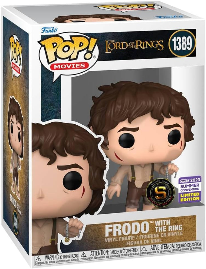 Funko Pop! Movies: Herr der Ringe – Frodo mit Ring (SDCC'23), Vinyl-Figur zum Sammeln – 71739