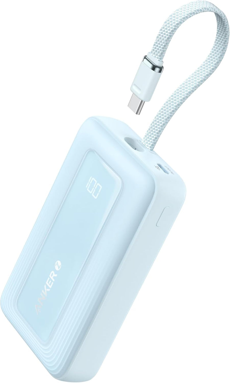 Anker Powerbank 10.000mAh, Zolo Power Bank 30W High-Speed portables Ladegerät mit integriertem USB-C