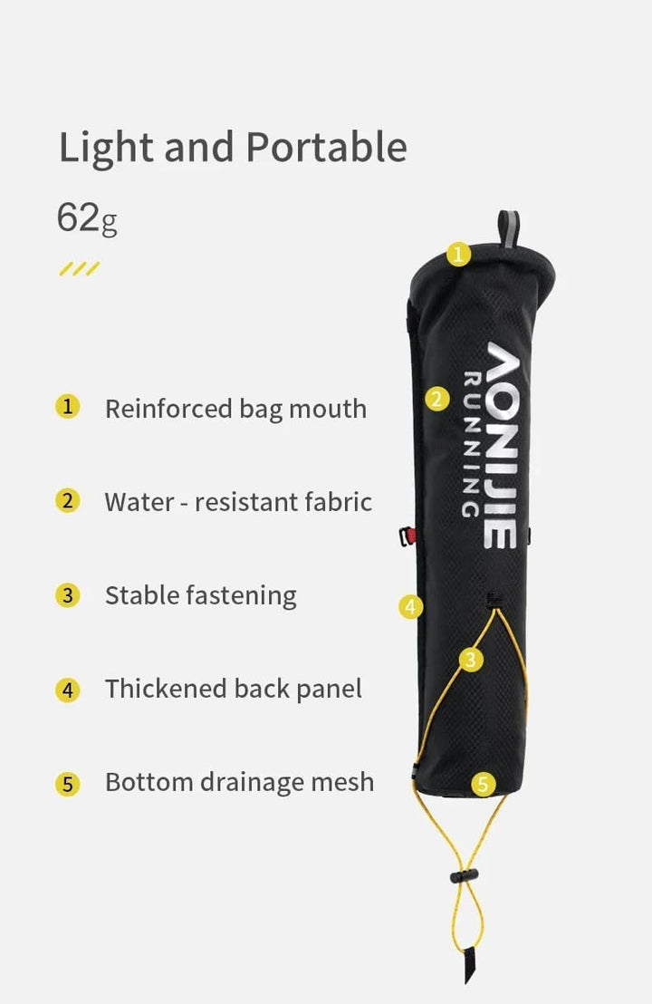 Leichte Externe Wandern Stange Lagerung Tasche Fischknochen Tasche Öffnung Anziehen Buggy Tasche aon
