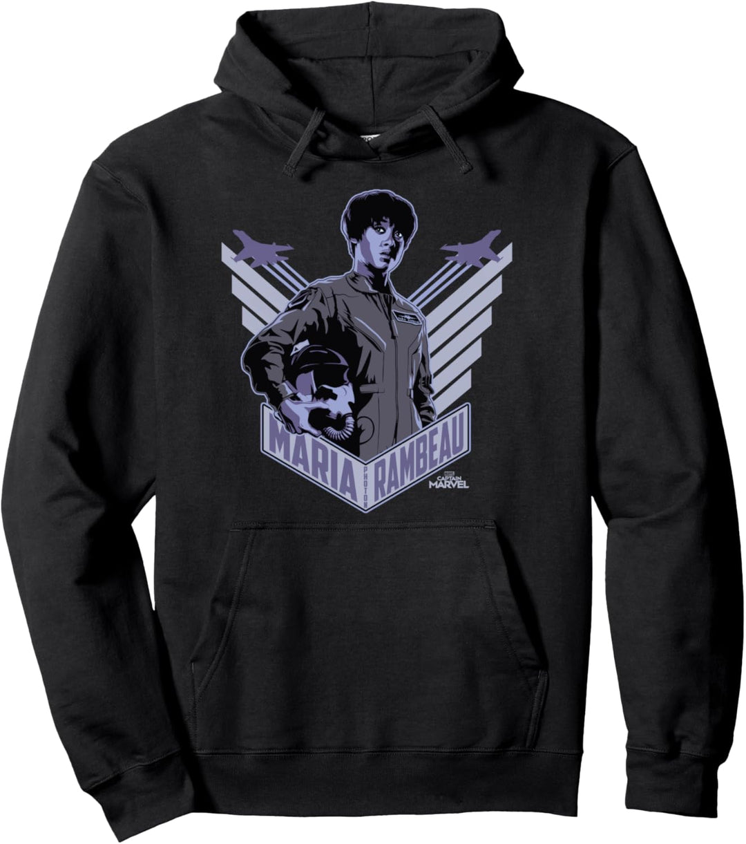 Captain Marvel Maria Rambeau Portrait Pullover Hoodie
