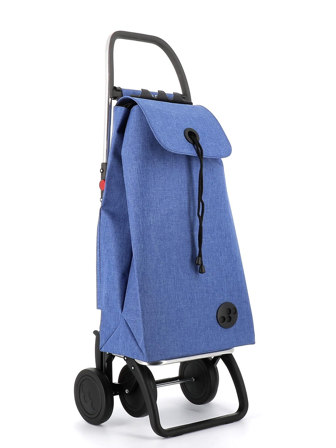 Klappbarer Einkaufstrolley Rolser I-Max Tweed 4 Räder - Blau 4 Räder Zusammenklappbar Blau, 4 Räder