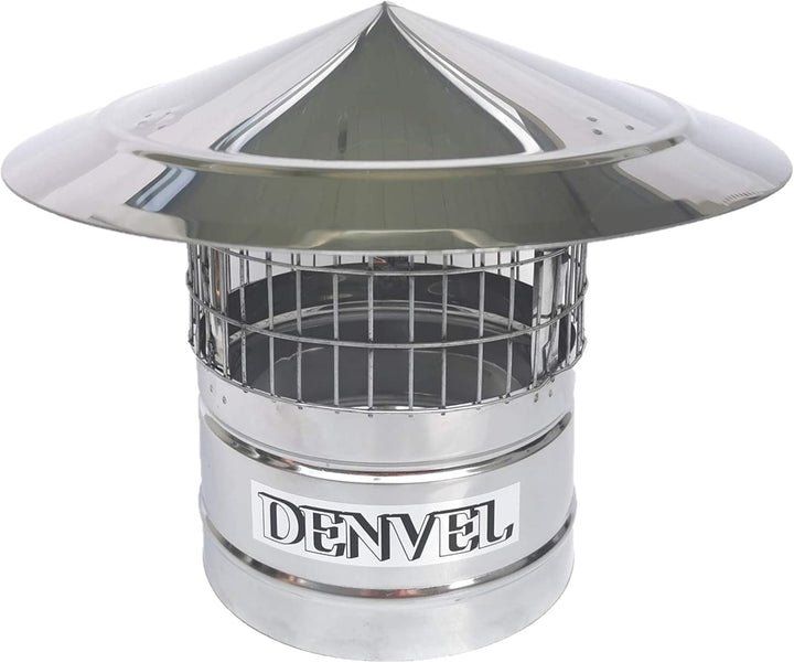 180mm Schornsteinhaube Mit Vogelschutz Edelstahl Vogelschutzgitter für Kamine, Schornsteinabdeckung,