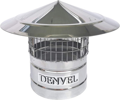 150 mm Schornsteinhaube Mit Vogelschutz Edelstahl Vogelschutzgitter für Kamine, Schornsteinabdeckung