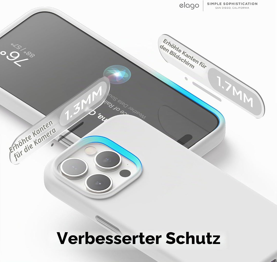 elago Magnetische Silikonhülle Kompatibel mit iPhone 15 Pro Max Hülle, Kompatibel mit MagSafe Alles