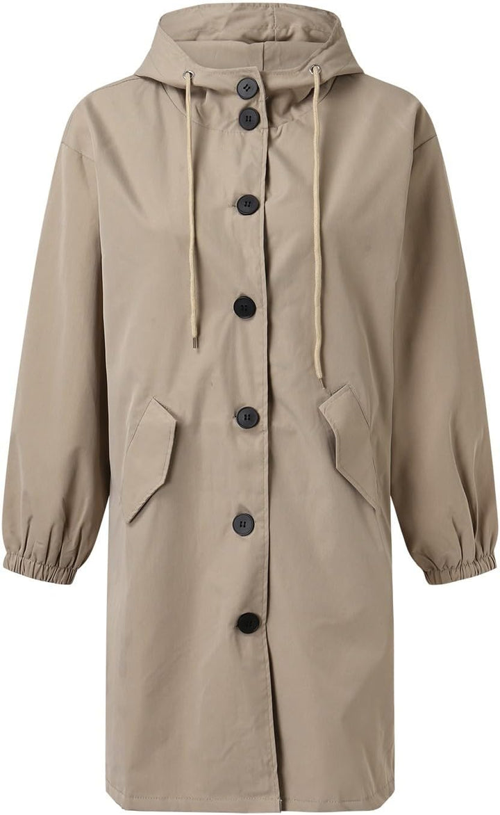 C'est TT Regenjacke Damen Atmungsaktiver Windbreaker Mit Kapuze Regenponcho Leicht Mehrzweck Windbre