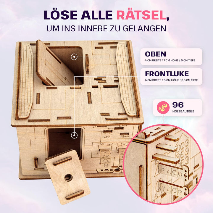 ESC WELT Space Box - Escape Room Spiel - Geschenke für Männer und Frauen - 3D Puzzle Box Spiele aus