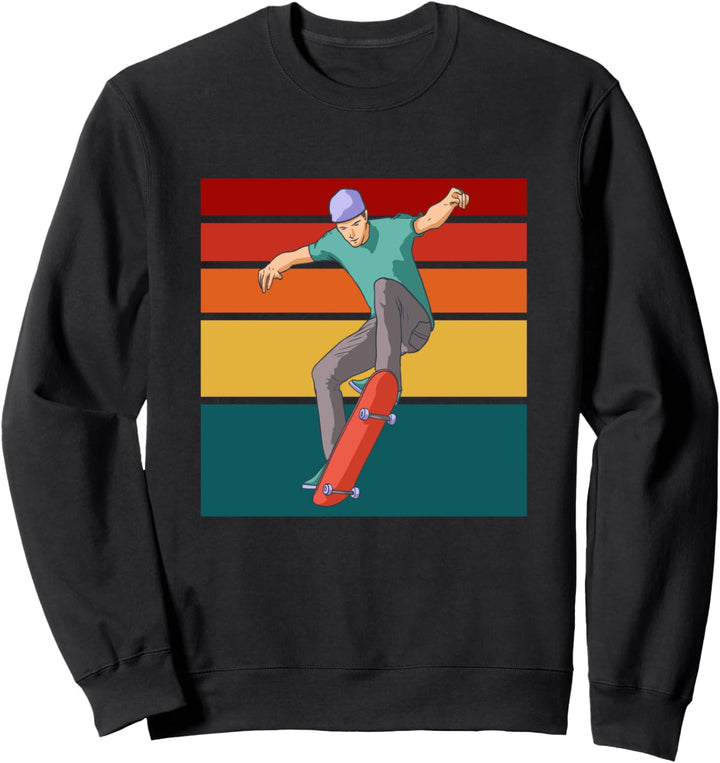 Skating Skateboard Junge Mädchen Männer Frauen Skater Sweatshirt