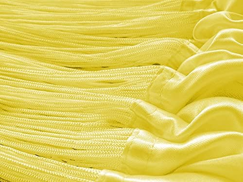 Kaikoon Fadenvorhang Fadenstore Messe B1 schwer entflammbar 90 cm x 240 cm (BxH) gelb