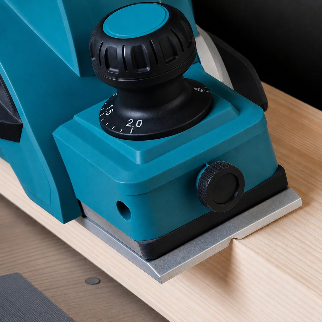 KATSU FIT-BAT 21V Akku Hobel, Elektrischer Handhobel mit 82mm Hobelbreite, bis 2mm Spantiefe, 15000R