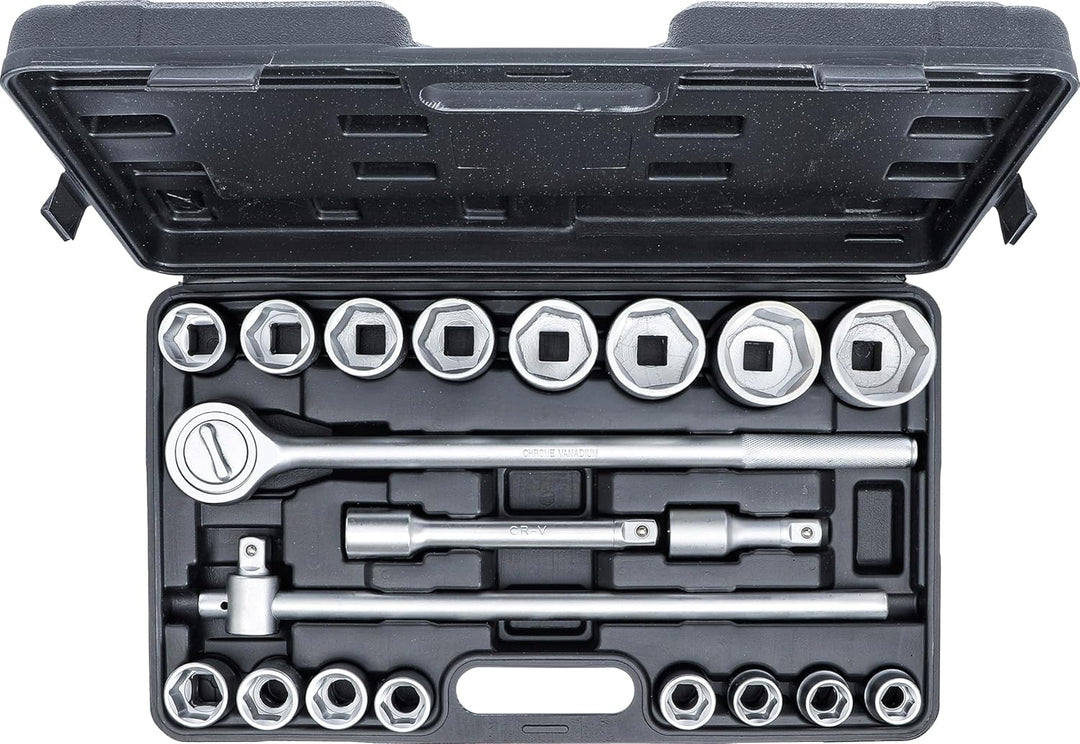 BGS Diy 1202 | Steckschlüssel-Satz | Antrieb 20 mm (3/4") | SW 19 - 50 mm | 20-tlg. 20-tlg. | 19 - 5