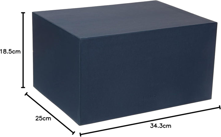 Rössler 1524452903 - S.O.H.O. 3er Schubladenbox für DIN A4, mit Griffloch, navy, Navy