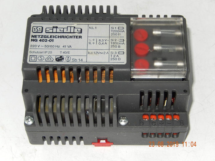 Siedle NG 402-01 Netzgleichrichter für Sprechanlage Netzgerät Netztrafo geb.