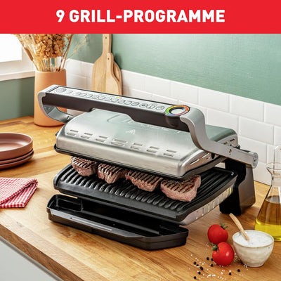 Tefal OptiGrill XL GC722D Kontaktgrill | XL-Grillfläche | Zusätzlichen Temperaturstufen | Automatisc