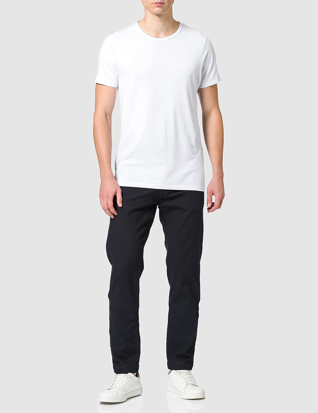 Pierre Cardin Herren Chino Futureflex Lyon | Männer Hose | Tapered Fit 30W / 34L Blau, 30W / 34L Bla