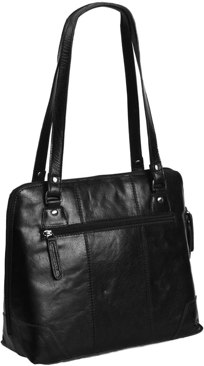 The Chesterfield Brand Antique Buff Elly Schultertasche Leder 30 cm Schwarz Einheitsgrösse, Schwarz