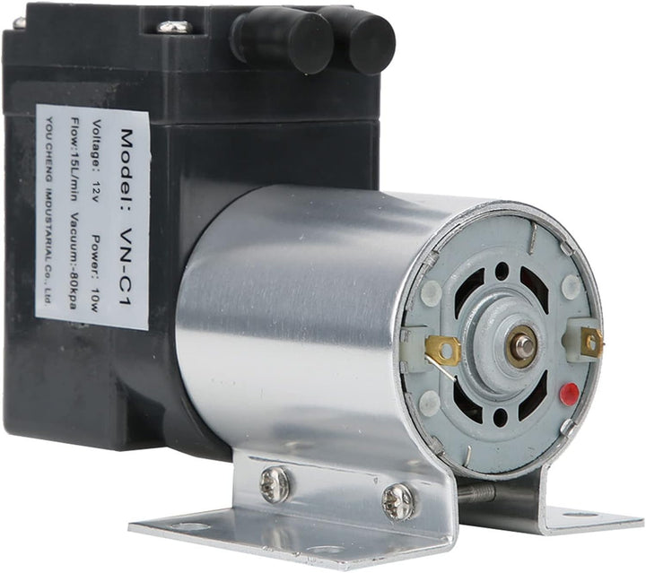 DC 12V/24V Mini-Vakuumpumpe, 10W 15L/min Elektrische Tragbare Luftpumpe mit Halter, Unterdruck-Saugp