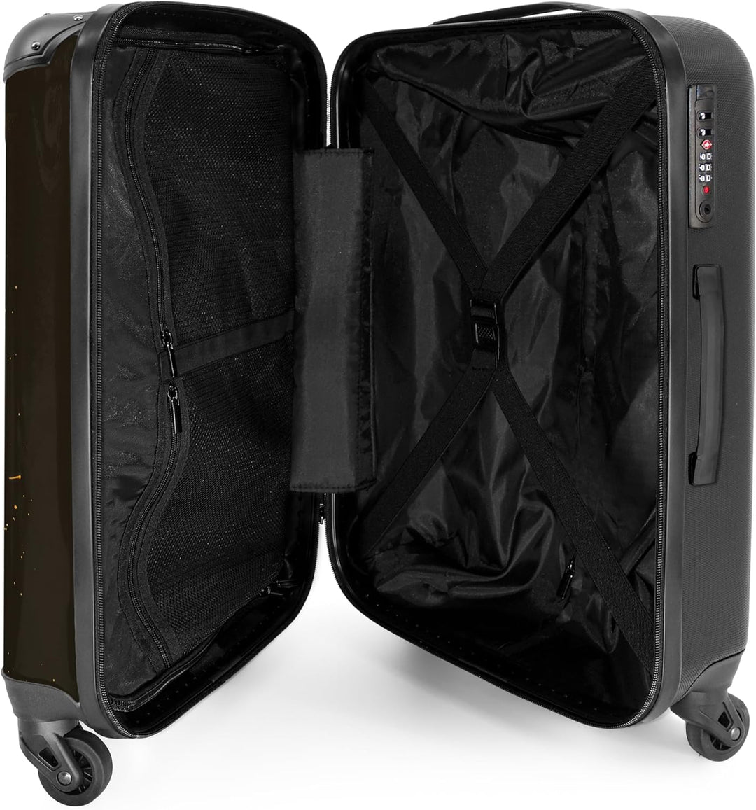 Reisekoffer 67cm 72L Reisetasche - Grosser Hartschalenkoffer mit Rollen, Leichtgewicht Trolley, Koff