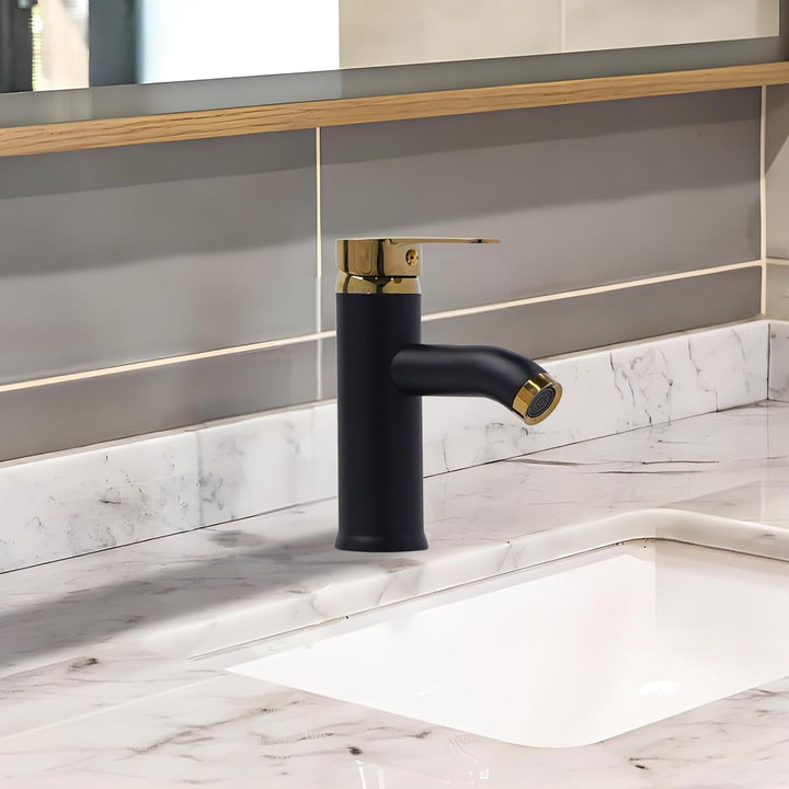 Edelstahl Waschtischarmaturen, Wasserhahn Bad mit Schlauch, Einhebelmischer Waschbeckenarmatur, Misc
