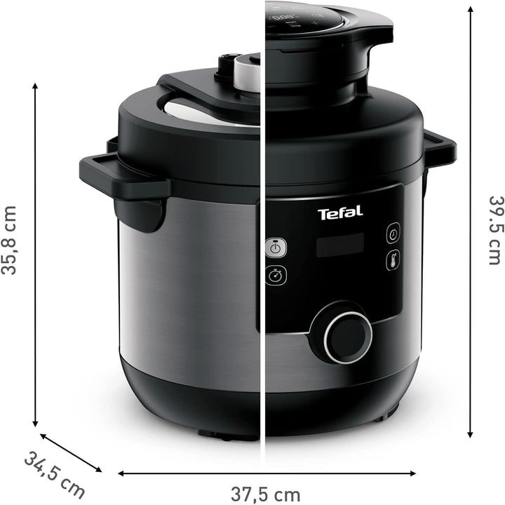 Tefal CY7788 Turbo Cuisine & Fry Multikocher | Schnellkochtopf & Heissluftfritteuse | 14 automatisch