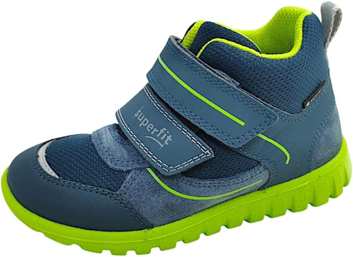 Superfit Jungen Sport7 Mini Leicht Gefütterte Gore-tex Lauflernschuhe 23 EU Blau Hellgrün 8020, 23 E
