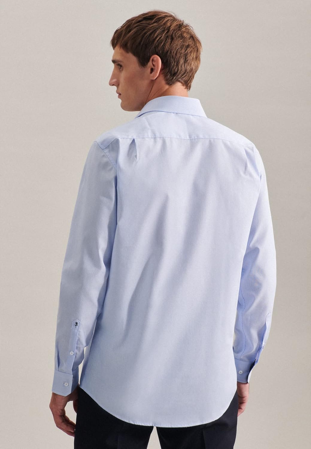 Seidensticker Herren Hemd 38 Hellblau, 38 Hellblau