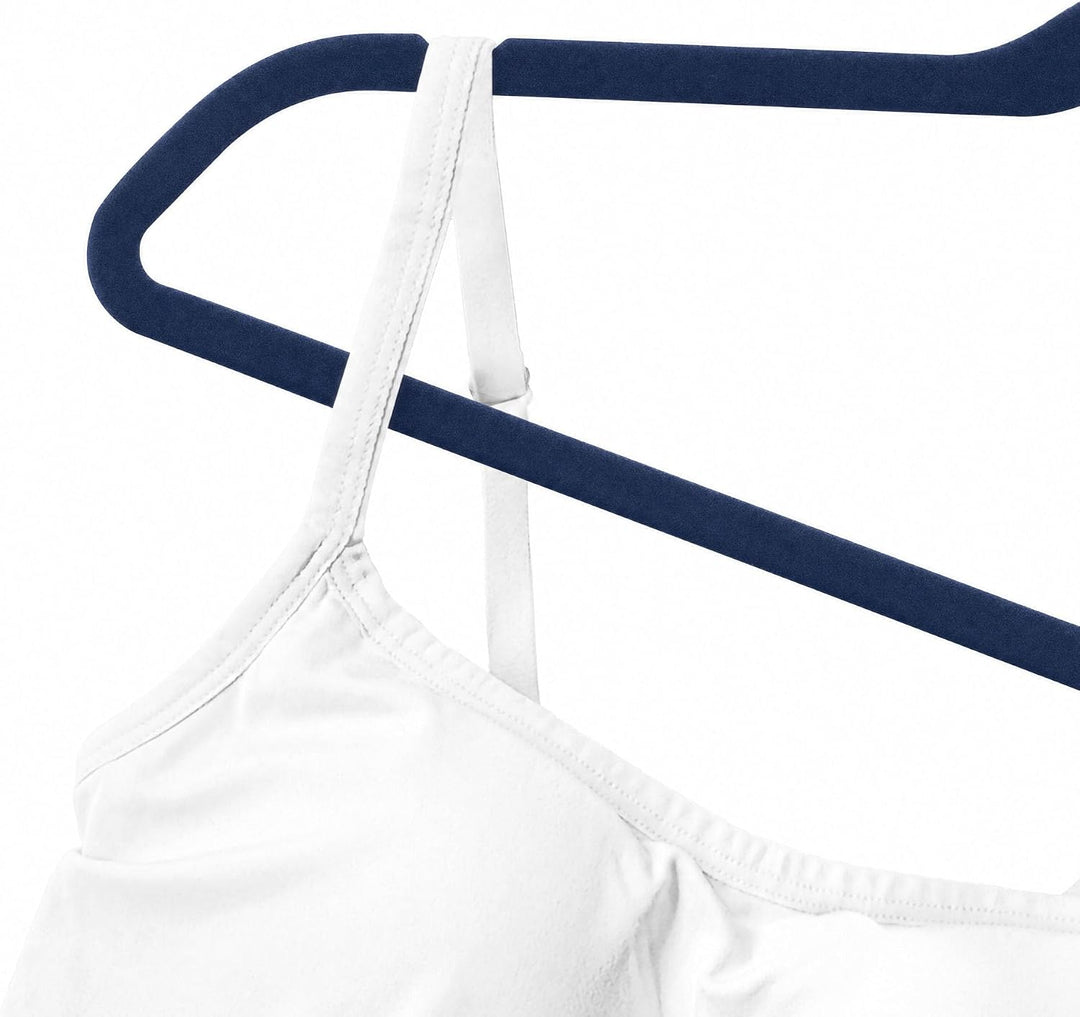 200 Stück hochwertige Samt Kleiderbügel in der Farbe Dunkelblau Navy mit Gold Look Haken/Anti-Rutsch