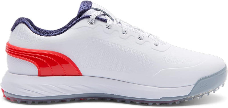 PUMA Herren Alphacat Nitro Golfschuh 46.5 EU Puma White For All Time Red Puma Navy, 46.5 EU Puma Whi