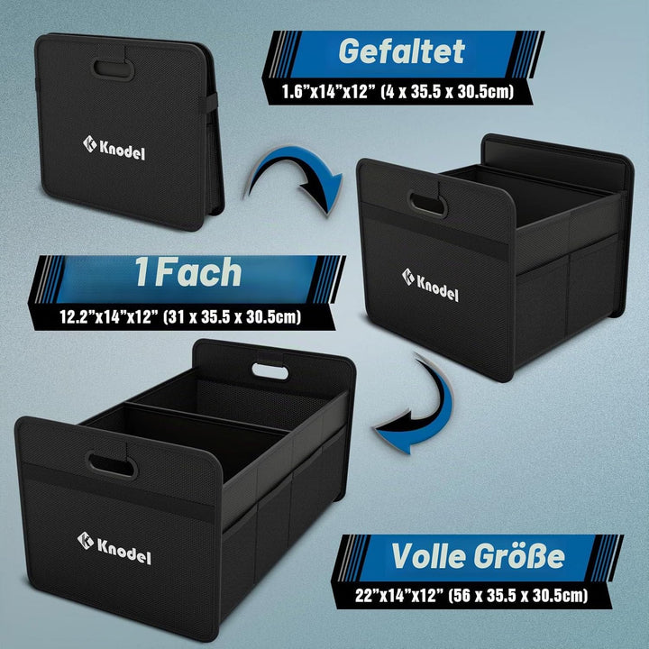 K KNODEL Kofferraum Organizer, klappbarer Kofferraum-Speicher, Automobilkonsolen und Organizer, Koff