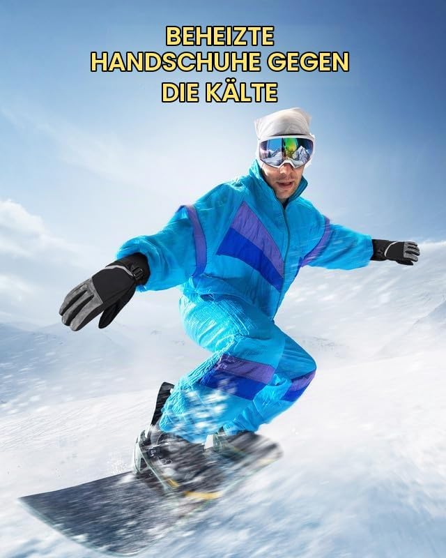 SOPPY Beheizbare Handschuhe Unsex, Beheizte Sporthandschuhe Skihandschuhe Herren Damen,Fahrradhandsc